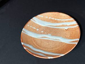 Shino Glazed Pottery Plate by Guillermo Cuellar