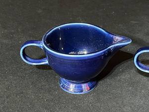 2 Fiesta Ware Blue Creamers