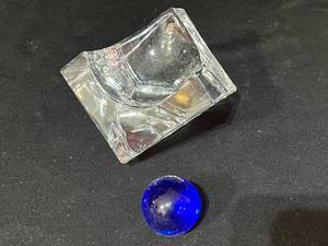 Daum Crystal Single Cube Geometric Paperweight