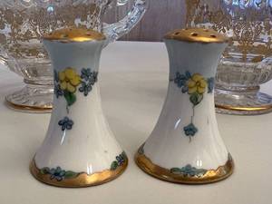Rosepoint Creamer and Sugar, Salt & Pepper Shakers