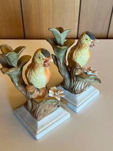 2 Crown Royal Bird Figurines