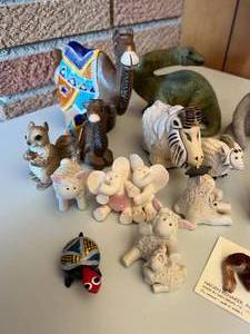 Nick-Nack Figurines Bears, elephant, sheep, camel, dinosaur