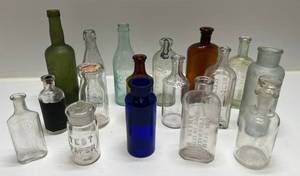 lot 104 image: Group Of Very Old Bottles Including Anheuser Busch And More