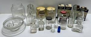 lot 148 image: Large Group Of Vintage Bottles, Sugar Barrel Pipe Tobacco Tins And More