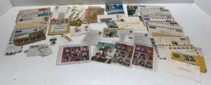 lot 160 image: Misc. Stamp Collection Including Beatles Stamps