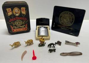 lot 162 image: Vintage Ronson Lighter In Original Box, Olinda Cigars Tins & Miniatures
