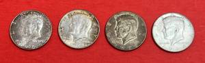 lot 172 image: 3 1964 Kennedy Half Dollars 1 1966 Kennedy Half Dollar