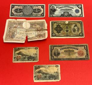 lot 186 image: Misc. Foreign Currency Including 1941 Philippines, Japanese & More