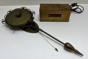 lot 195 image: Misc. Vintage Clocks Including Schatz Elexacta Wall Clock Made In Germany, Brass Numechron Typmeter (Works)