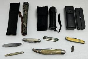 lot 204 image: Group Of Misc. Pocket Knives & More