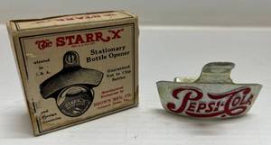 lot 217 image: Antique Pepsi-Cola Starr X Bottle Opener NIB