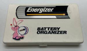 lot 222 image: Vintage Energizer Bunny Battery Organizer