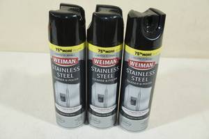 2 Weiman Stainless Steel Cleaner & Polish