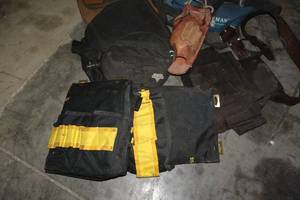 Assorted Tool Bags, Belts, and Organizers