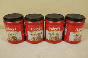 4 11.5oz Cans Folgers Hazelnut Ground Coffee
