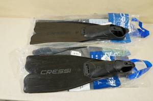 2 Sets Cressi Rondinella Adult Fins -Sizes 5.5-6.5 & 10.5-11.5