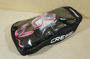 Cressi Adult Palau Fin Snorkel Set -Size XSS, Pink