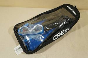 Cressi Adult Palau Fin Snorkel Set -Size LXL, Blue