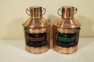 Port and Starboard Copper Lanterns