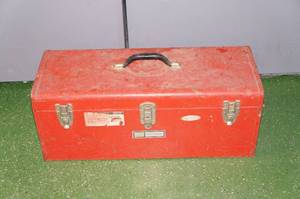 Metal Tool Box with Tray
