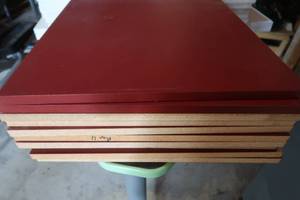 lot 22 image: STACK OF PRESS BOARD SHELVES