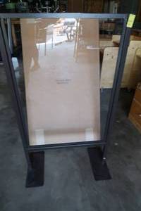lot 53 image: PLEXIGLASS SHIELD TABLE TOP KIT