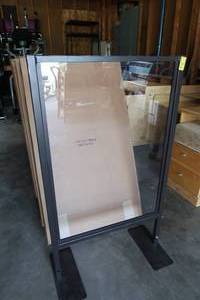 lot 54 image: PLEXIGLASS SHIELD TABLE TOP KIT