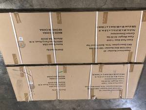 Lot of 2 Husky 72 in. Solid Wood Work Surface for Ready-to-Assemble 6-ft. adjustable height workbench   Customer Returns See Pictures