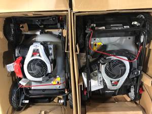 Lot of 2 Murray 21 in. 140 cc Briggs and Stratton Walk Behind Gas Push Lawn Mower with Height Adjustment and with Mulch Bag  Customer Returns See Pictures
