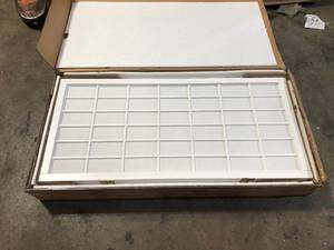 Oriental Furniture 3 ft. Short Window Pane Shoji Screen - White - 5 Panels customer return review pictures