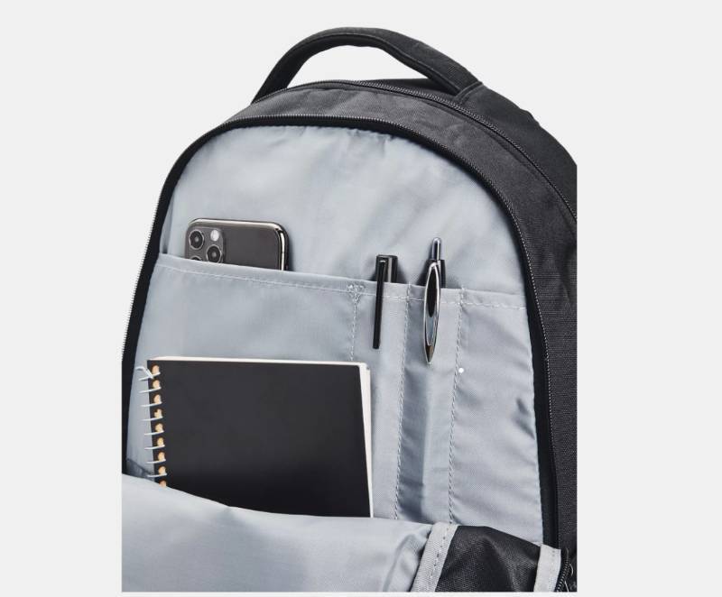 lot 642 image: NEW UA Hustle 5.0 Backpack - Black  Silver