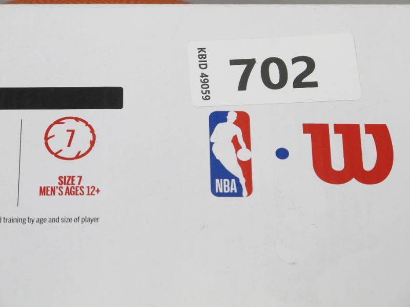 lot 446 image: NEW Wilson NBA Signature Series IndoorOutdoor Basketball - Size 7 Mens