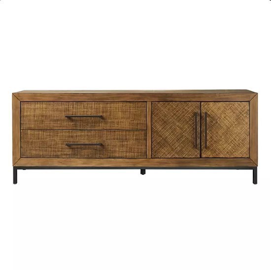 lot 363 image: NEW in Box Members Mark Asher 70 Media Console - Brown