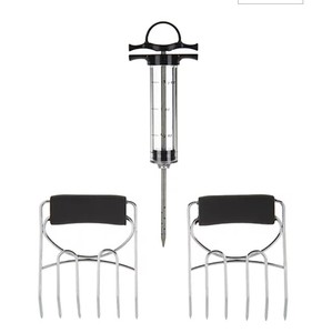 lot 489 image: NEW 40283 Mr. Bar B Q Grilling Claws with Marinade Injector