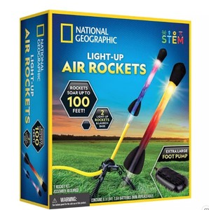 lot 501 image: National Geographic Light Up Air Rockets Activity Set