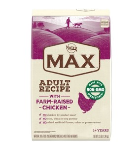 lot 608 image: NEW Nutro Max Adult Farm-Raised Chicken Recipe Natural Dry Dog Food - 25lb Bag