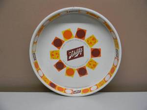 VINTAGE 1968 SCHLITZ BEER METAL BEER TRAY - NICE - COOL OLD SCHOOL PIECE - APPROX 13 - SEE PICTURES