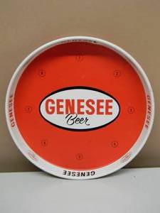 VINTAGE GENESEE BEER METAL BEER TRAY - NICE - GREAT PIECE - APPROX 12 - SEE PICTURES