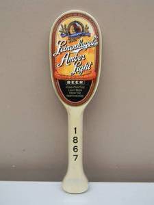 NEW OLD STOCK Leinenkugels Beer AMBER LIGHT 1867 CANOE PADDLE TAP HANDLE - GREAT PIECE - APPROX 13 - SEE PICTURES