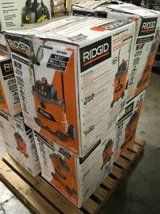 lot 9 image: Pallet of WetDry Shop Vacs  Customer Returns See Pictures