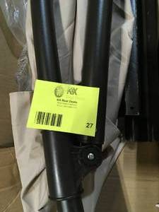 lot 27 image: Clihome 12-ft Offset Patio Umbrella Customer Returns See Pictures