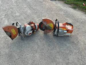 lot 60 image: Pair of Stihl Cement Saws - TS400 & TS350