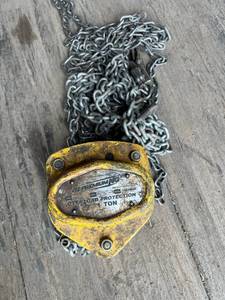 lot 107 image: OZ Premium NG 1 Ton Chain Hoist with Overload Protection