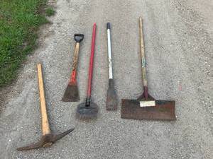 lot 148 image: Scrapers & Pick Axe