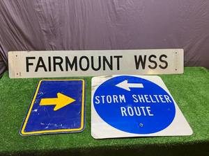 lot 183 image: Metal Signs