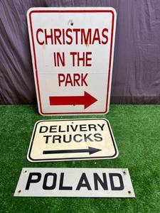 lot 186 image: Metal Signs