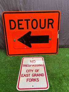 lot 187 image: Metal Signs