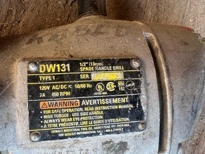 lot 196 image: DeWalt DW131 Spade Handle Drill
