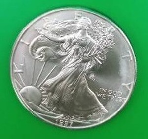 1997 American Silver Eagle Walking Liberty Silver Dollar