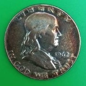 1962 Ben Franklin Silver Half Dollar